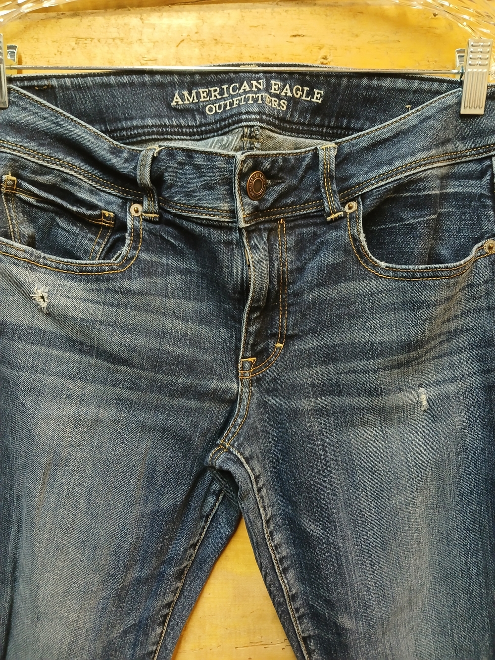American Eagle Outfitters Women's Dark Blue Slim Skinny Jeans